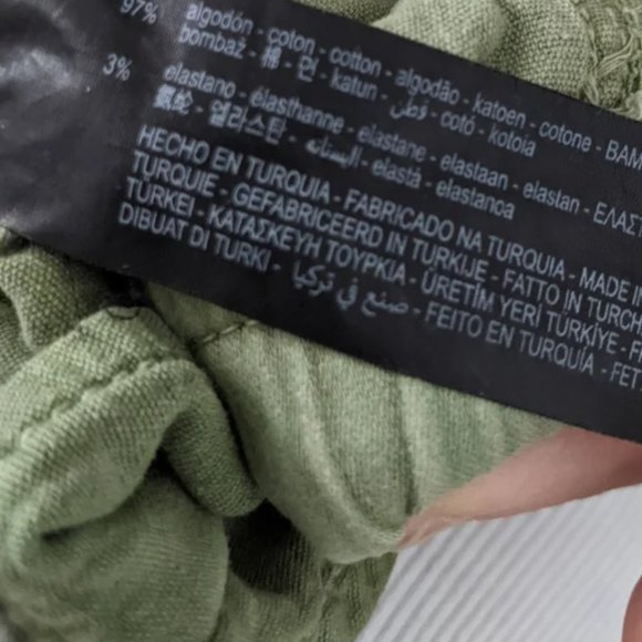 Zara - Fisherman Pants 632/051/505 | Size Medium | Mossy Olive Green - Picture 6 of 13